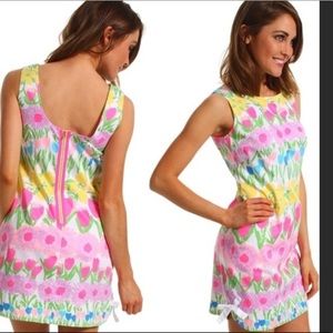 Lilly Pulitzer Floral Pink and Yellow Dress